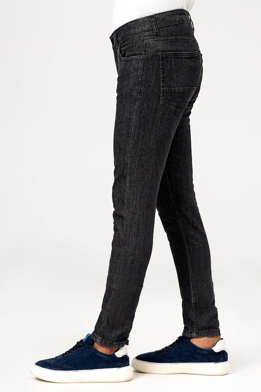 SLIM LEG DENIM  JEANS DARK GREY