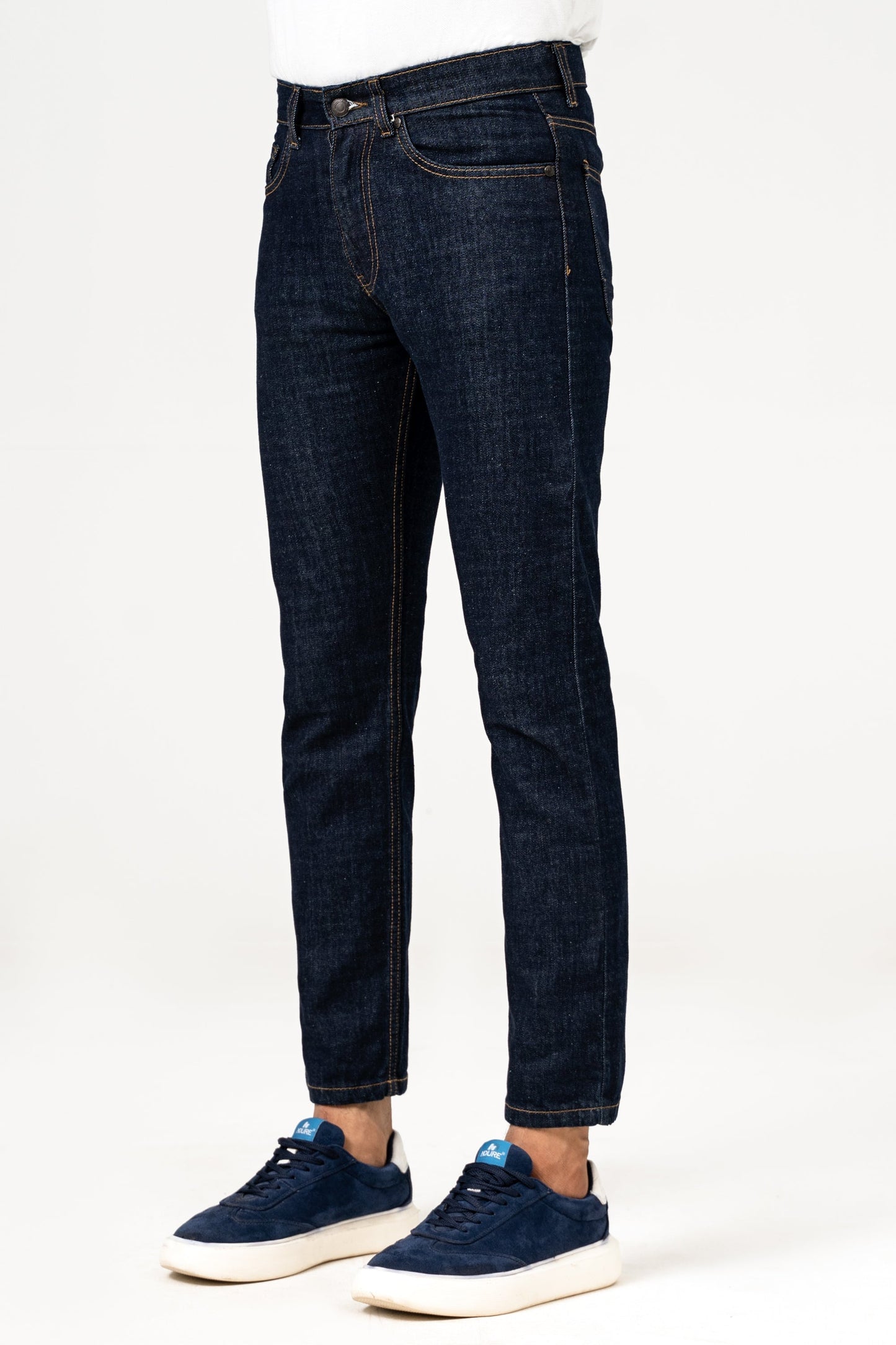 SLIM LEG DENIM  JEANS DARK BLUE