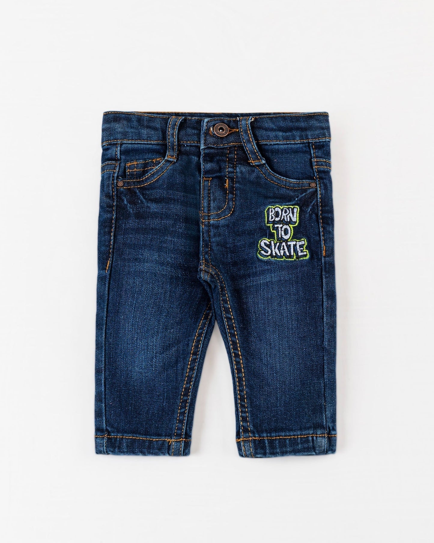 Boys Blue Color Slim Fit Denim