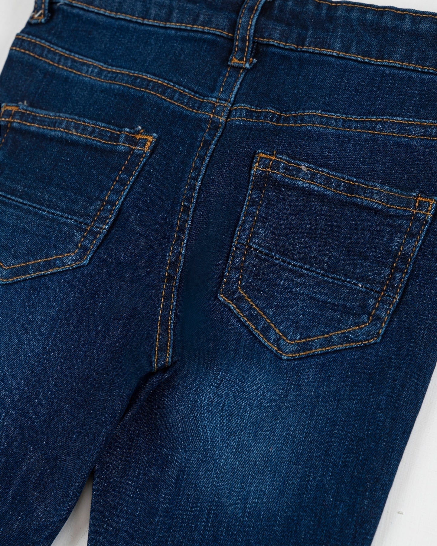 Baby Boy Dark Blue Color Slim Fit Denim