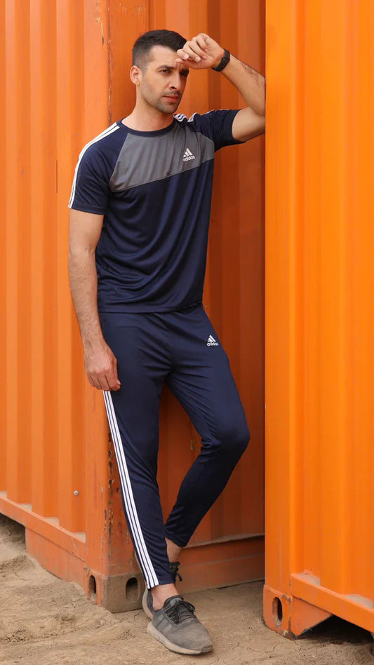 Adi Navy Grey Tracksuit H - Summer