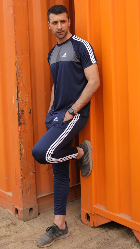 Adi Navy Grey Tracksuit H - Summer